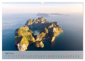 Die Erde von Oben - Earth from above (Wandkalender 2026 DIN A3 quer), CALVENDO Monatskalender