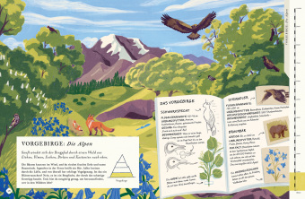 Besteige den Berg in diesem Buch