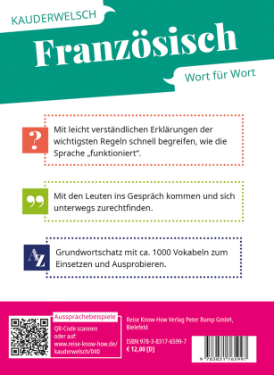 Reise Know-How Sprachführer  Französisch - Wort für Wort