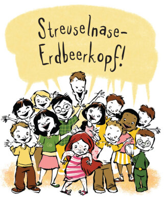 Streuselnase Erdbeerkopf