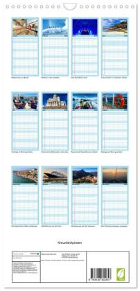 Familienplaner 2026 - Kreuzfahrtpiraten mit 5 Spalten (Wandkalender, 21 x 45 cm) CALVENDO