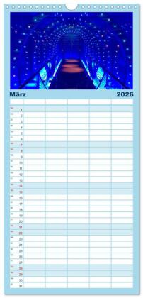 Familienplaner 2026 - Kreuzfahrtpiraten mit 5 Spalten (Wandkalender, 21 x 45 cm) CALVENDO