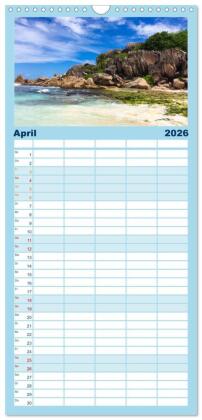 Familienplaner 2026 - Kreuzfahrtpiraten mit 5 Spalten (Wandkalender, 21 x 45 cm) CALVENDO