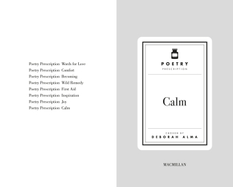 Poetry Prescription: Calm