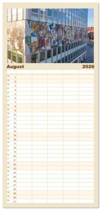 Familienplaner 2026 - Berlin - Reise durch die deutsche Geschichte mit 5 Spalten (Wandkalender, 21 x 45 cm) CALVENDO