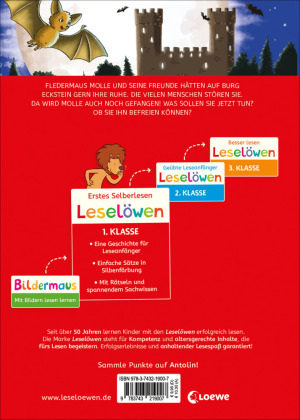Leselöwen 1. Klasse - Fledermaus im Anflug (Großbuchstabenausgabe)