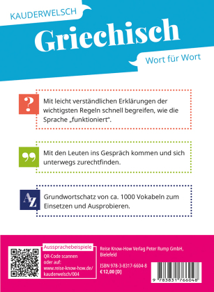 Reise Know-How Sprachführer Griechisch - Wort für Wort