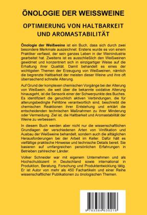 ÖNOLOGIE DER WEISSWEINE