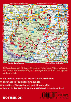 ROTHER Wanderführer Pfälzerwald und Deutsche Weinstraße