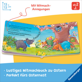 Aufgewacht, lieber Osterhase: Mein Oster-Mitmachbuch
