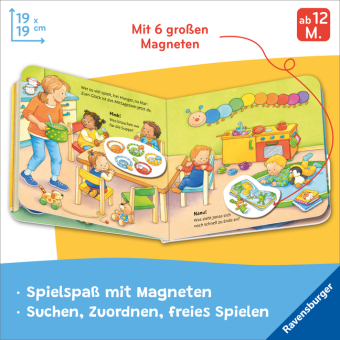 Mein erstes Magnetbuch - Was machen wir in der Kita? 