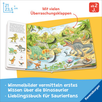 Mein Sachen suchen Wimmelbuch: Dinosaurier