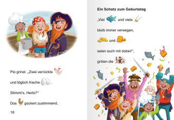Leserabe Vor-Lesestufe - Piratin Pia auf Schatzsuche