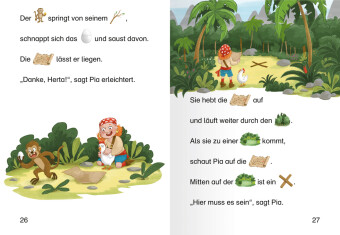 Leserabe Vor-Lesestufe - Piratin Pia auf Schatzsuche