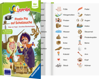 Leserabe Vor-Lesestufe - Piratin Pia auf Schatzsuche