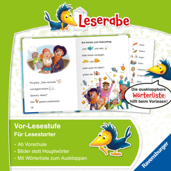 Leserabe Vor-Lesestufe - Piratin Pia auf Schatzsuche