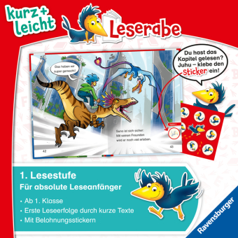 Leserabe 1. Lesestufe Kurz und leicht - Befreit die Dinos! 