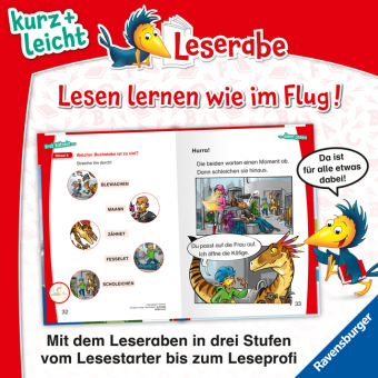 Leserabe 1. Lesestufe Kurz und leicht - Befreit die Dinos! 