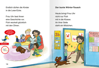 Leserabe 1. Lesestufe - Schulgeschichten mit Hund Floh 