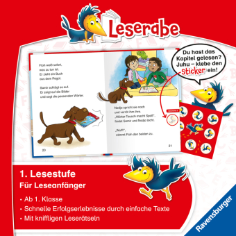 Leserabe 1. Lesestufe - Schulgeschichten mit Hund Floh 