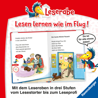 Leserabe 1. Lesestufe - Schulgeschichten mit Hund Floh 