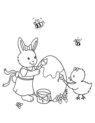 Malblock mit Glitzersteinchen Frohe Ostern