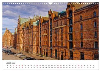 Hamburger Ansichten (Wandkalender 2026 DIN A3 quer), CALVENDO Monatskalender