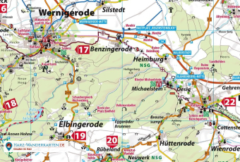 Freizeitkarte Harz