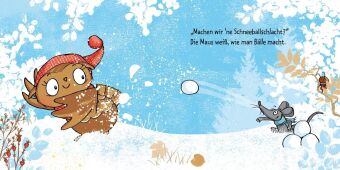 Die kleine Eule im Schnee