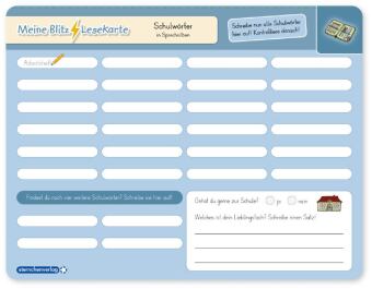 Meine Blitzlesekarten Set 3 zur Leseförderung (3 Lerntafeln mit Stift)