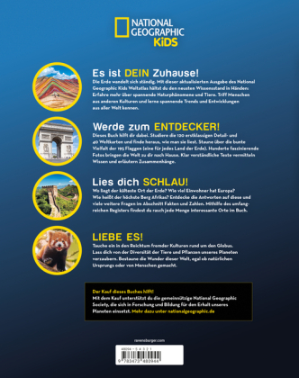 National Geographic Kids Weltatlas - Fremde Kulturen, großartige Naturwunder und wilde Tiere entdecken: Kinderatlas für Kids ab 8 Jahren