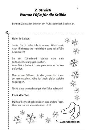 Die lustigsten Wichtelbriefe für Kinder | Zum Ausschneiden & sofort Verwenden | Interaktives Adventskalender-Buch