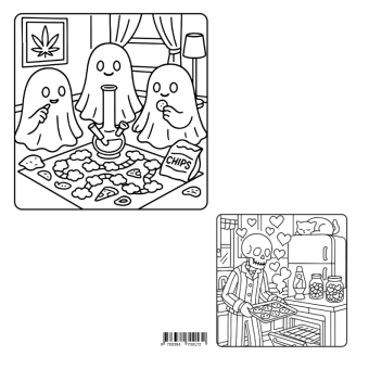 Spooky Stoner - Cute & Creepy Coloring Fun