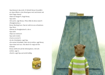 Opa Bär und die Schuhe im Kühlschrank 