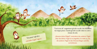 Flieg, kleiner Vogel. - Vola, uccellino.