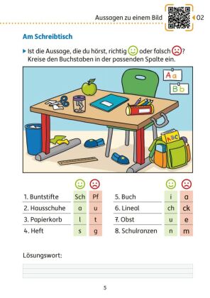 Mein Übungsheft - Zuhören und verstehen 2. Klasse