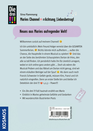 Die drei !!!, Maries Channel, #Achtung_Liebesbetrug!