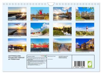 OSTFRIESLAND Wundervolle Halbinsel am Wattenmeer (Wandkalender 2026 DIN A4 quer), CALVENDO Monatskalender