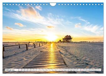 An der Nordsee, Urlaub im Norden Deutschlands (Wandkalender 2026 DIN A4 quer), CALVENDO Monatskalender