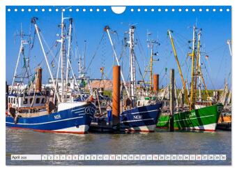 An der Nordsee, Urlaub im Norden Deutschlands (Wandkalender 2026 DIN A4 quer), CALVENDO Monatskalender