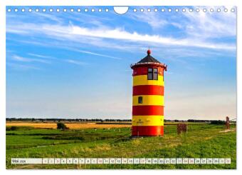 An der Nordsee, Urlaub im Norden Deutschlands (Wandkalender 2026 DIN A4 quer), CALVENDO Monatskalender