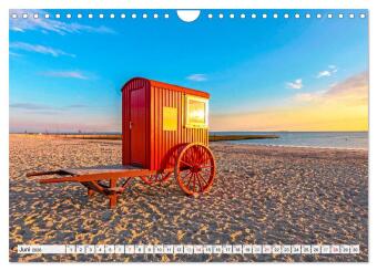 An der Nordsee, Urlaub im Norden Deutschlands (Wandkalender 2026 DIN A4 quer), CALVENDO Monatskalender