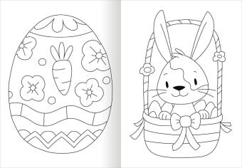 Ausmal-Fensterbilder Ostern 