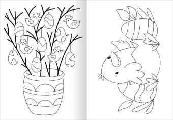 Ausmal-Fensterbilder Ostern 