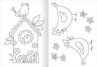 Ausmal-Fensterbilder Ostern 