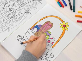 Ausmal-Fensterbilder Ostern 