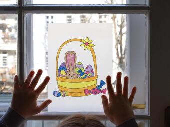 Ausmal-Fensterbilder Ostern 