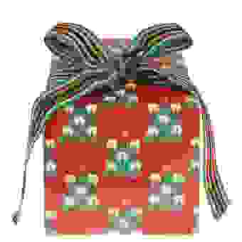 Geschenkpapier Tannenbäume, Rot, FSC MIX