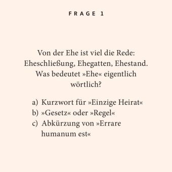 Hochzeit. Das Quiz