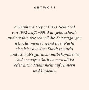 50. Geburtstag. Das Quiz